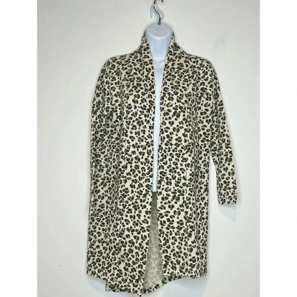 Mink Pink Animal Print Longline Cardigan - Picture 1 of 6